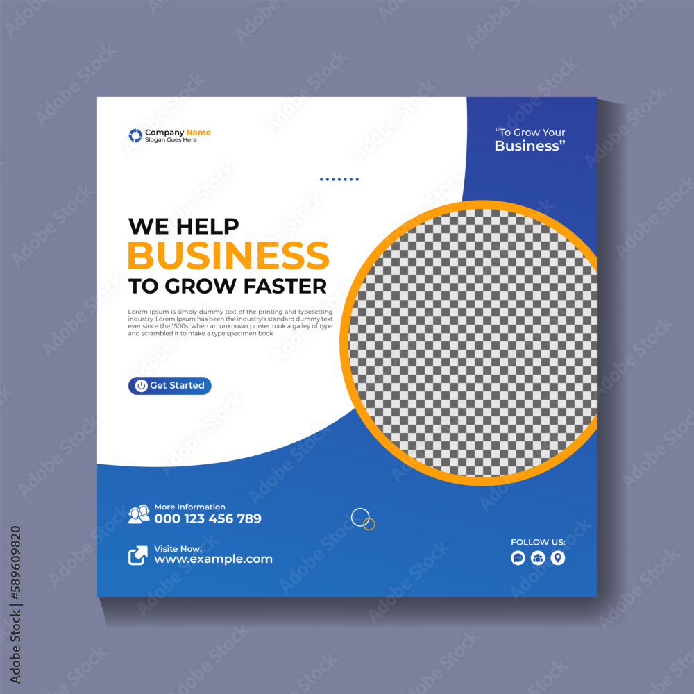We are a creative solution and corporate business flyer square instagram social media post banner