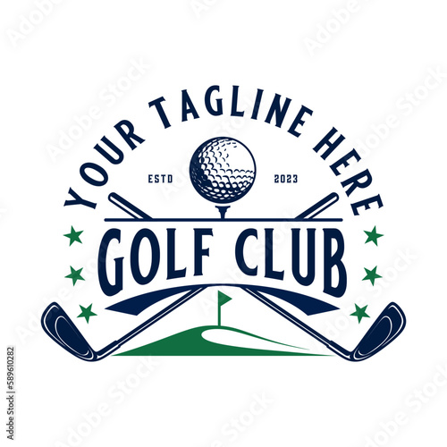 golf sport inspiration logo. for golf clubs.
