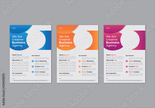 modern trend professional business flyer design corporate