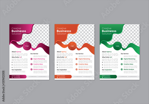modern trend professional business flyer design corporate