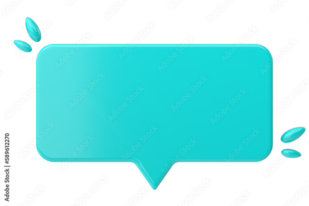 Speech bubble. Chat bubble. 3D illustration. Speech bubble. Chat bubble. 3D illustration.