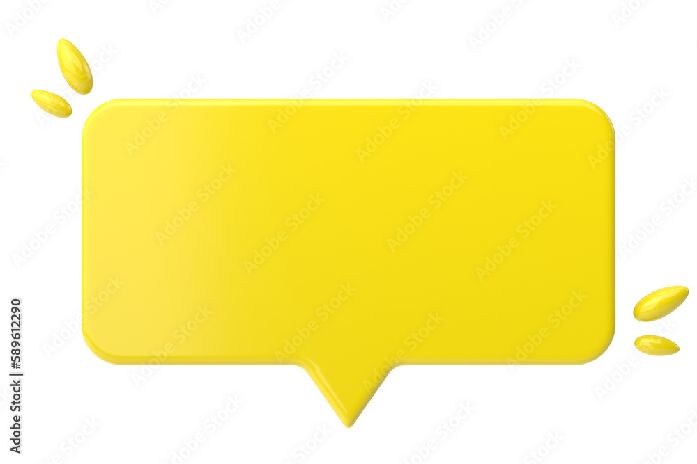 Speech bubble. Chat bubble. 3D illustration. Speech bubble. Chat bubble. 3D illustration.
