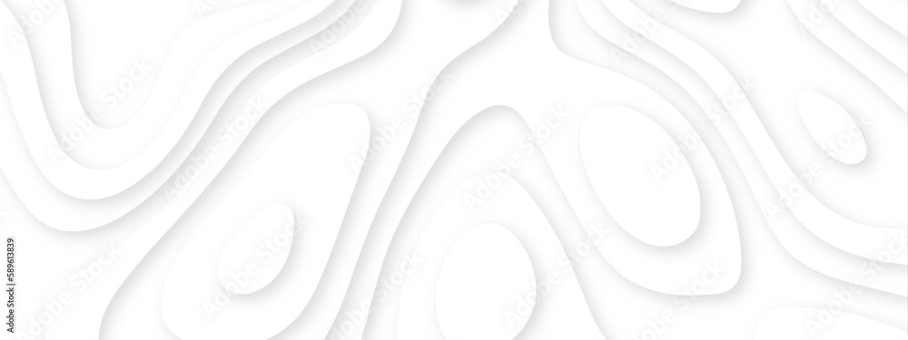 Abstract wavy line 3d paper cut background. Topographic canyon geometric map relief texture with curved layers and shadow. Abstract realistic papercut decoration textured with wavy layers Abstract wavy line 3d paper cut background. Topographic canyon geometric map relief texture with curved layers and shadow. Abstract realistic papercut decoration textured with wavy layers
