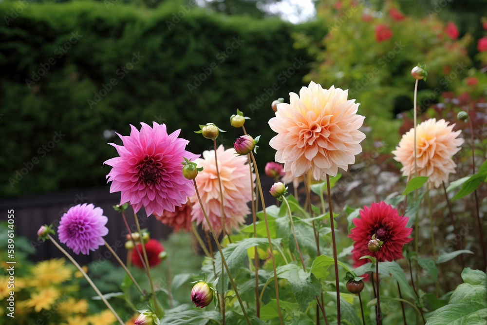 Garden dahlias Garden dahlias
