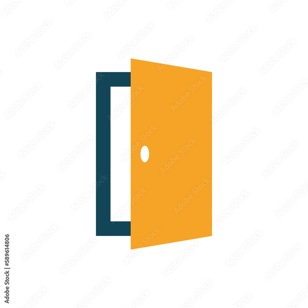 door icon design vector template door icon design vector template