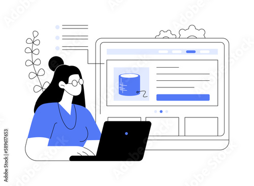 Product abstract concept vector illustration.