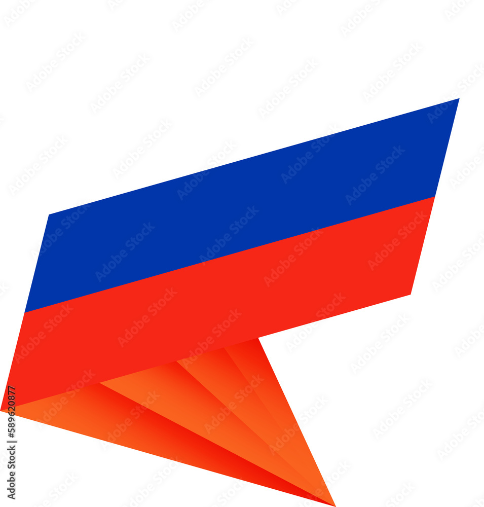 Flag of Russia, modern pin flag Flag of Russia, modern pin flag