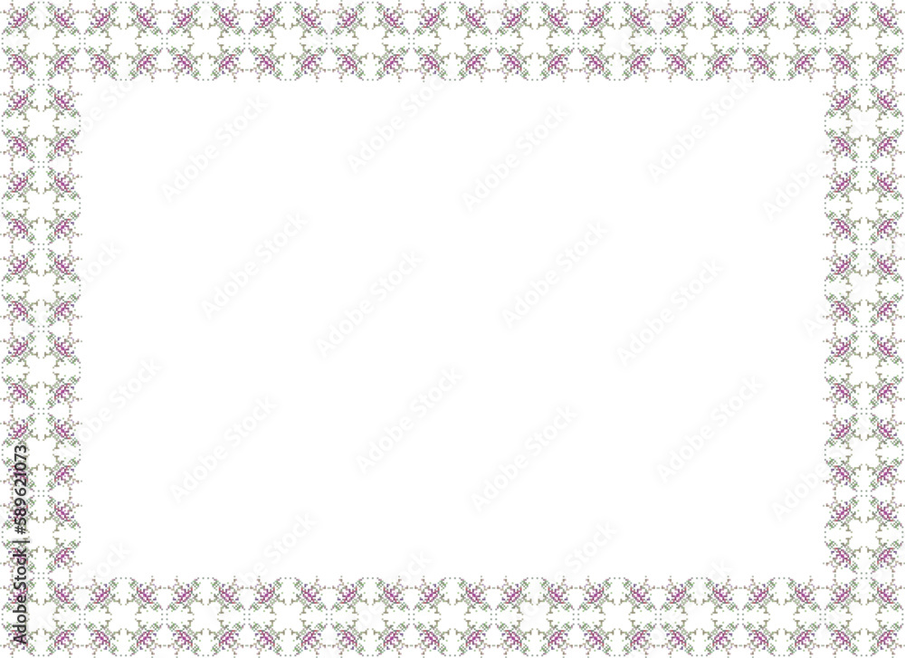 Decorative frame with floral pattern. Elegant element for design in Eastern style, place for text. Floral border. Lace illustration for invitations and greeting cards. Decorative frame with floral pattern. Elegant element for design in Eastern style, place for text. Floral border. Lace illustration for invitations and greeting cards.