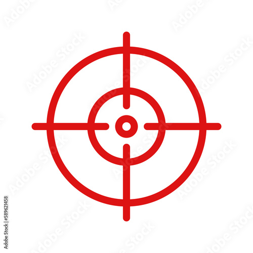 Crosshair icon. Target aim sign for mobile concept and web design. vector illustration