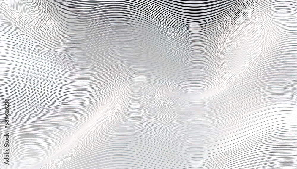 White abstract waves pattern background. AI render. White abstract waves pattern background. AI render.