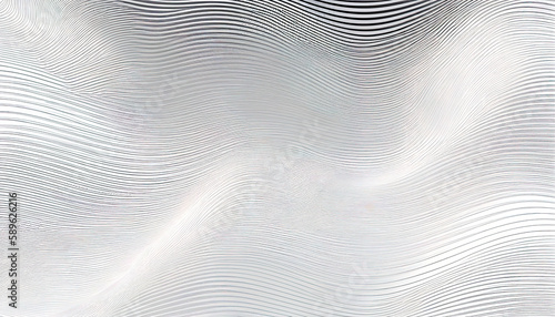 White abstract waves pattern background. AI render.