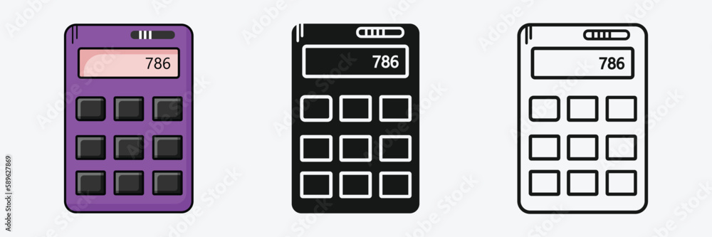 Small calculator icon in filled, thin line, outline and stroke style. Vector illustration of colored and black small calculator vector icons designs can be used for mobile, UI. Small calculator icon in filled, thin line, outline and stroke style. Vector illustration of colored and black small calculator vector icons designs can be used for mobile, UI.