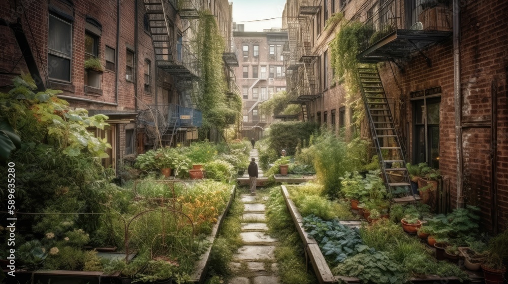 Urban Gardening: Growing Plants in the City. Generative AI