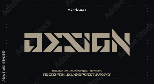 Abstract Fashion Best font alphabet. Minimal modern urban fonts for logo, brand, fashion, Heading etc. Typography typeface uppercase lowercase and number. vector illustration full Premium look