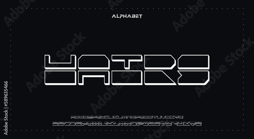 hairs Abstract Fashion Best font alphabet. Minimal modern urban fonts for logo, brand, fashion, Heading etc. Typography typeface uppercase lowercase and number. vector illustration full Premium look