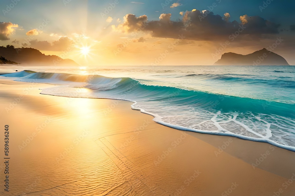 Strand im Sonnenlicht zur Sommerzeit Strand im Sonnenlicht zur Sommerzeit