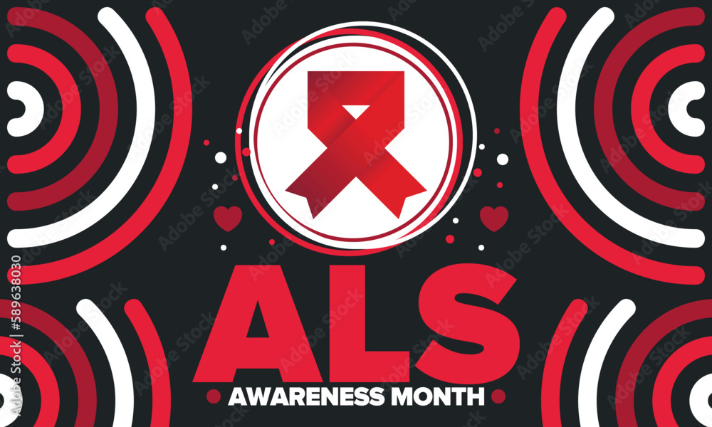 ALS Awareness Month. Amyotrophic lateral sclerosis. Annual campaign is ...