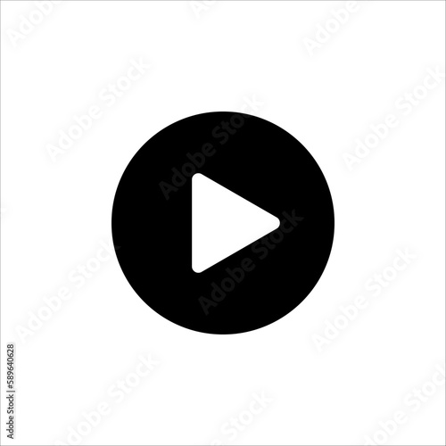 Video player icon. sign for mobile concept and web design. vector illustration on white background