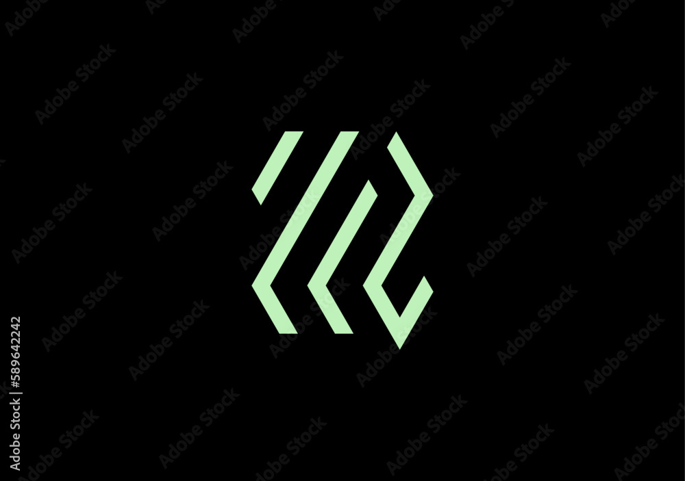 Line design letter R with striped style. Strong and sharp Line design letter R with striped style. Strong and sharp
