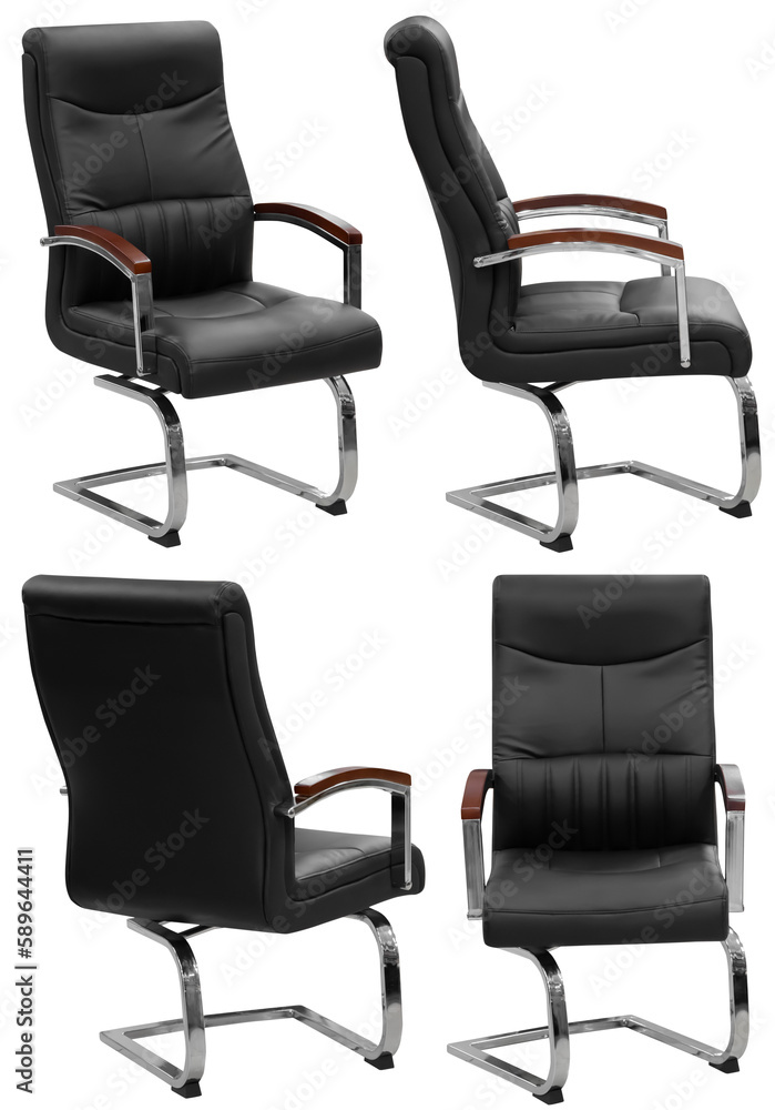 Office chair. Interior element. Isolated from the background. From different angles