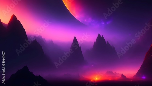 landscape  background fantasy sky  