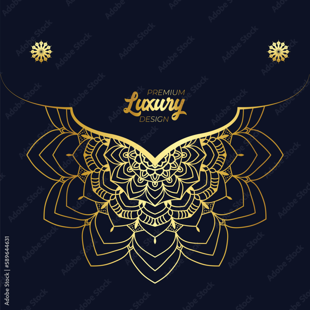 Luxury mandala design background