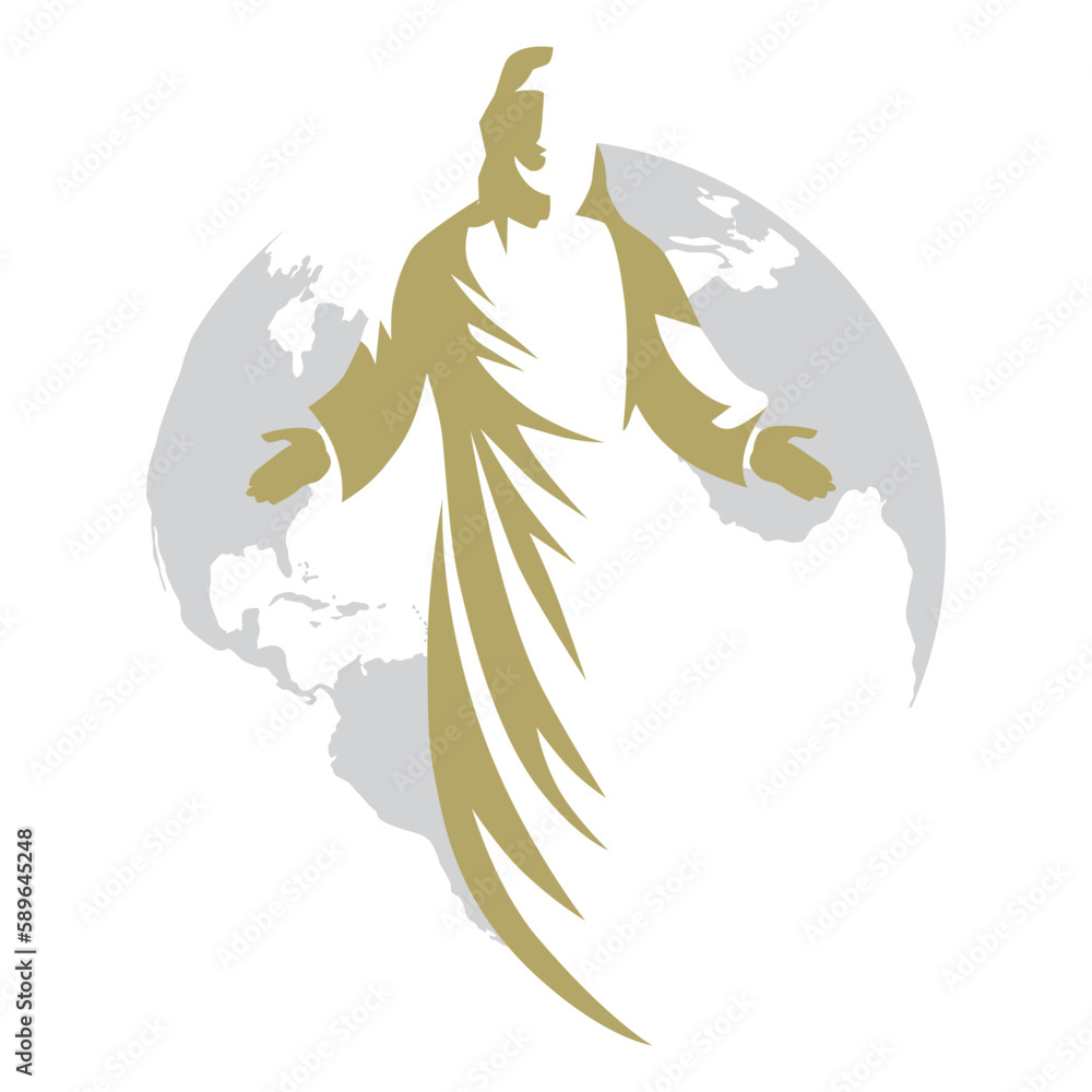 Jesus Christ, son of God. vector Stock Vector | Adobe Stock