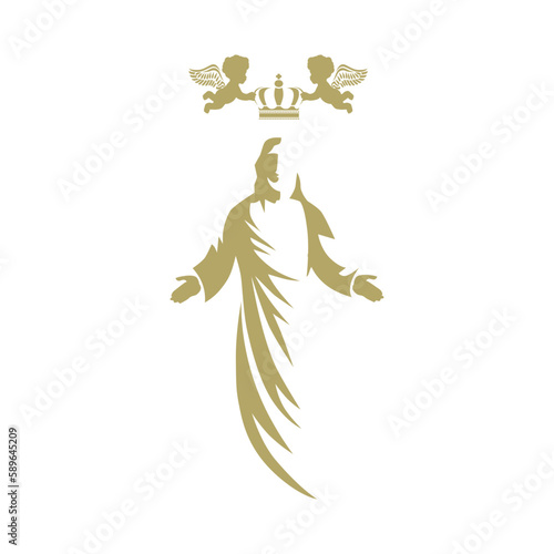 Jesus Christ, son of God. vector 