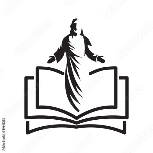 Jesus Christ, son of God. vector 