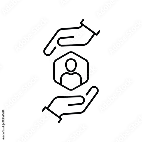 thin line implement or operation process icon. concept of project finish badge and simple strategy symbol. lineart trend linear fix or plan logotype graphic stroke art design element isolated on white