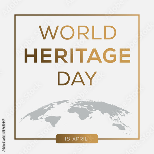 World Heritage Day, held on 18 April.