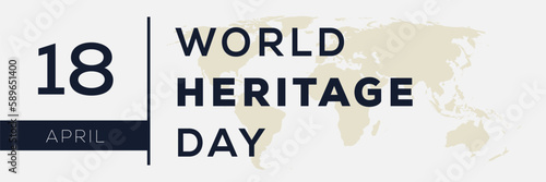 World Heritage Day, held on 18 April.