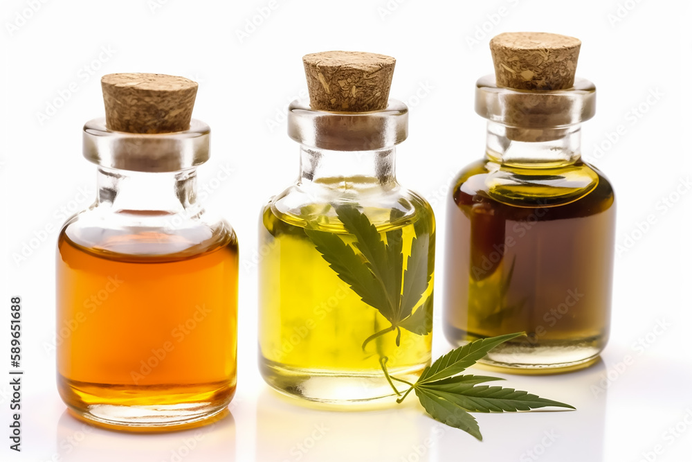 marijuana and cannabis leaves medicines