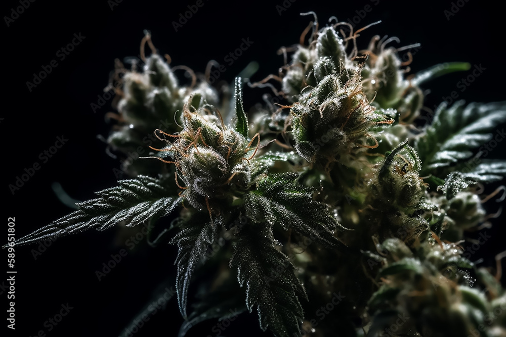 Fresh Medical marijuana and cannabis leaves Fresh Medical marijuana and cannabis leaves