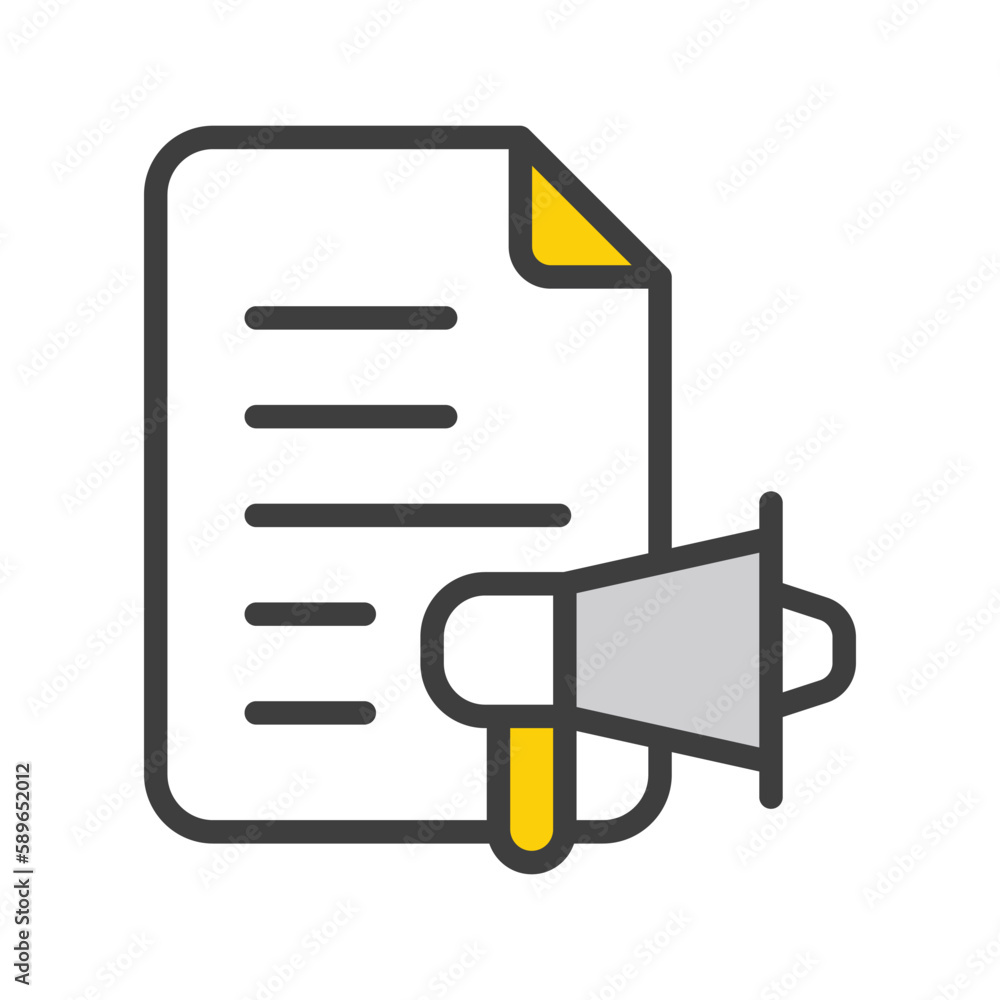 Content Marketing icon stock illustration. Content Marketing icon stock illustration.