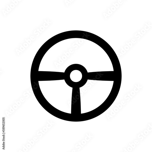 Steering wheel icon.