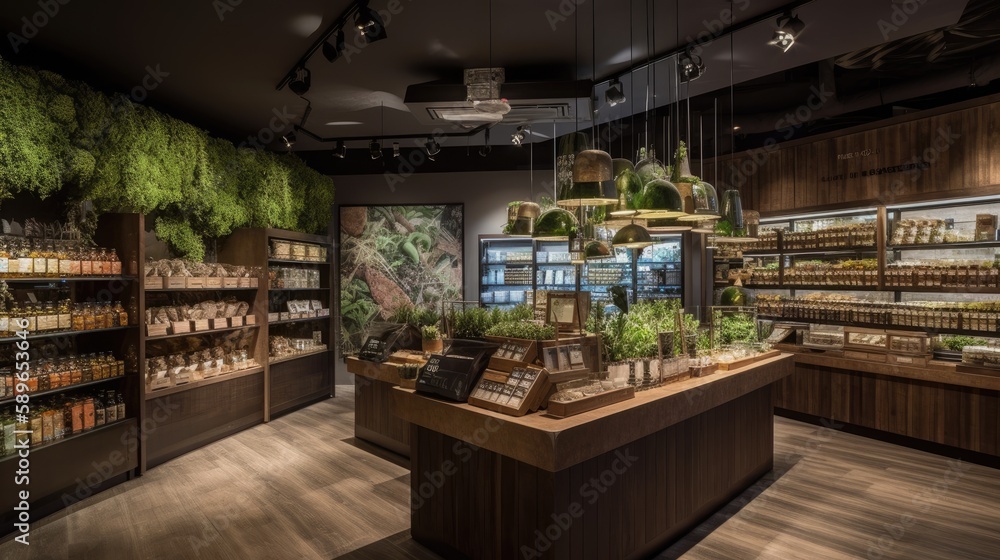 Green Retail: Eco-Friendly and Healthy Food Shopping Experience. Generative AI