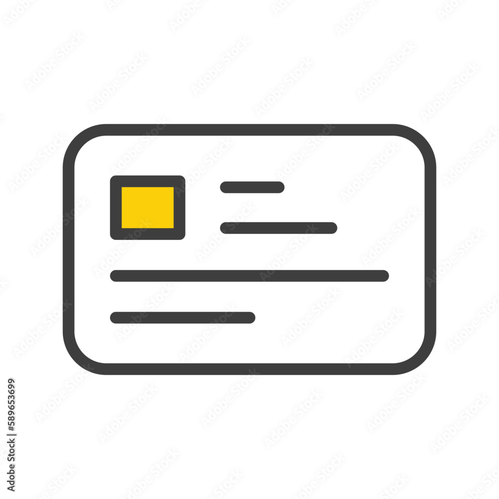 Business Card icon stock illustration. Business Card icon stock illustration.