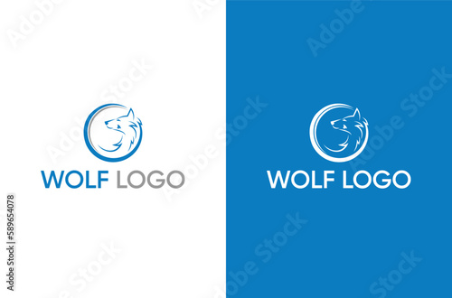 wolf logo vector, wolf head logo, wolf icon, wolf vector, poster, card, banner, emblem, t shirt. Vector illustration