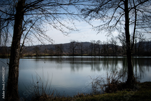 Fototapeta Naklejka Na Ścianę i Meble -  View across the lake