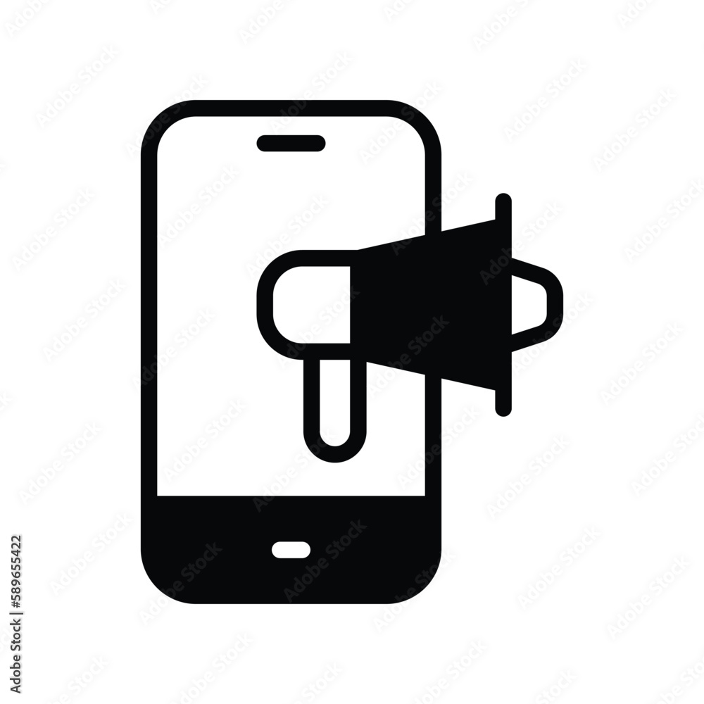 Mobile Marketing icon stock illustration. Mobile Marketing icon stock illustration.