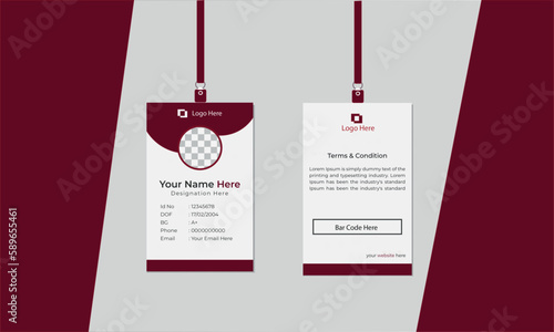 Id Card template for business presentation