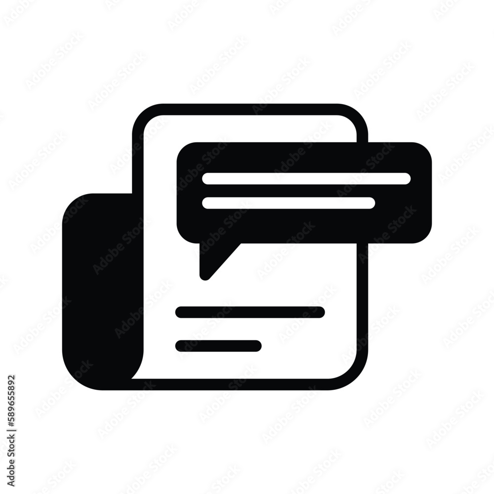 Newsletter icon stock illustration. Newsletter icon stock illustration.