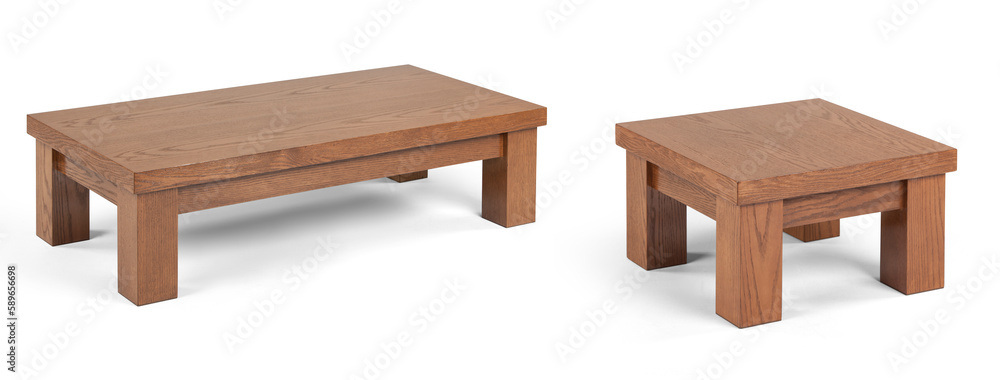 wooden coffee table isolated on white background wooden coffee table isolated on white background