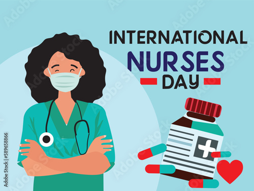 international nurses day social media banner design