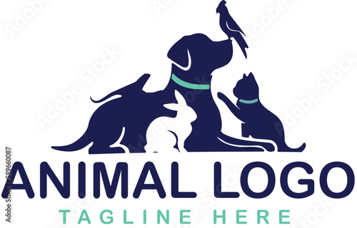 Pet Shop Animal Logo
