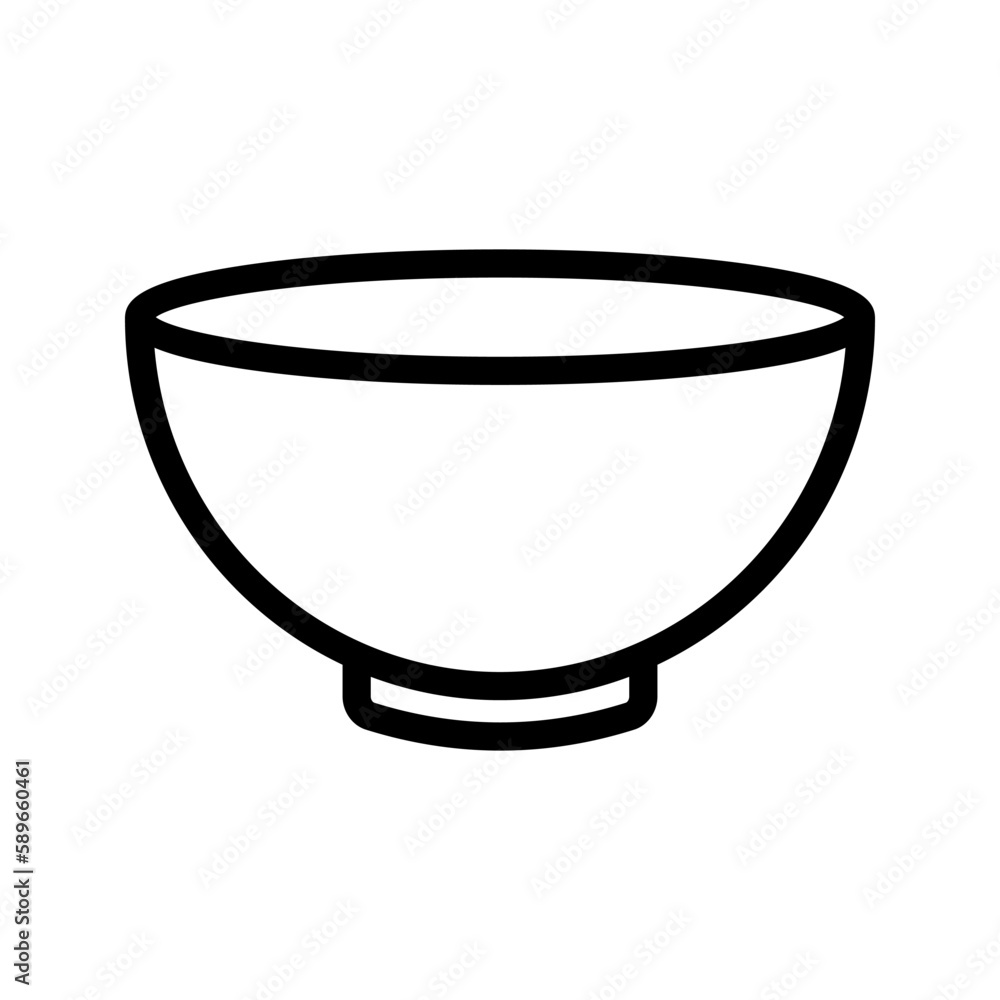 Bowl icon. sign for mobile concept and web design. vector illustration Bowl icon. sign for mobile concept and web design. vector illustration