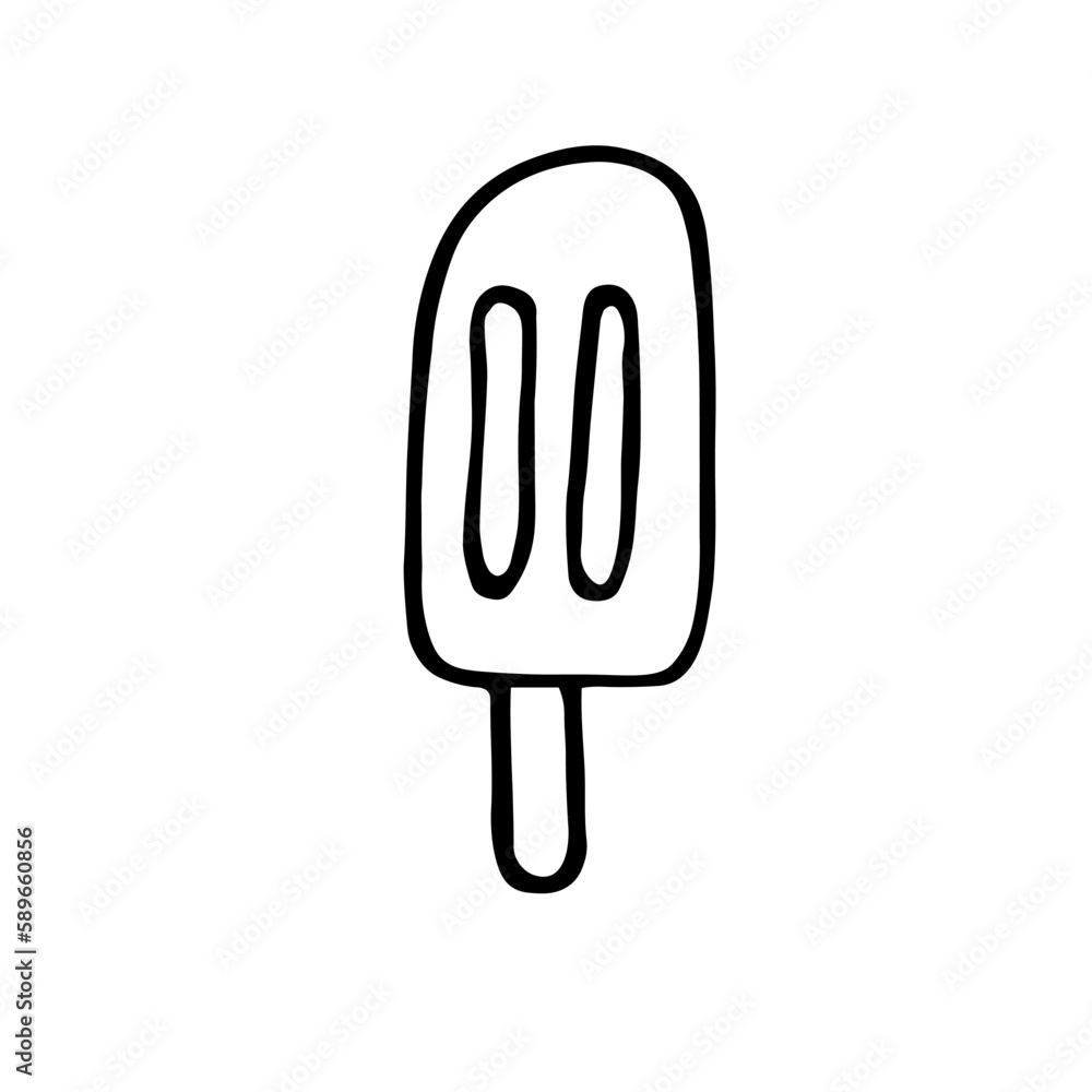 vector set of doodle ice cream. Hand-drawn clip art vector set of doodle ice cream. Hand-drawn clip art