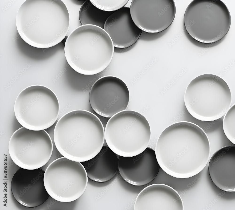 The background of the plates. Abstract background. Generative AI. The background of the plates. Abstract background. Generative AI.