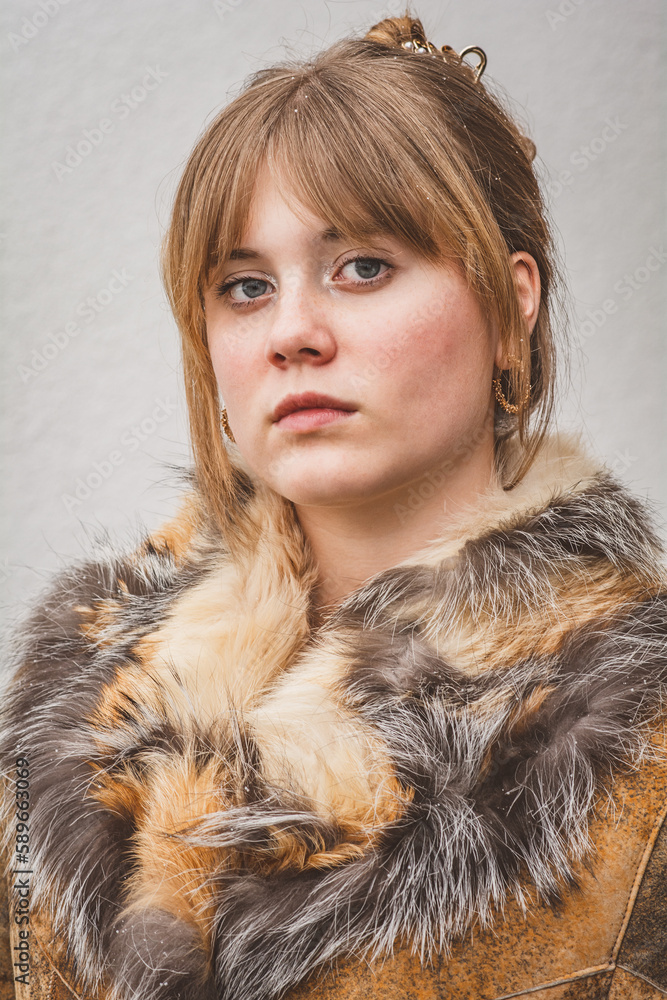 Mädchen / Gesicht / Winter Mädchen / Gesicht / Winter